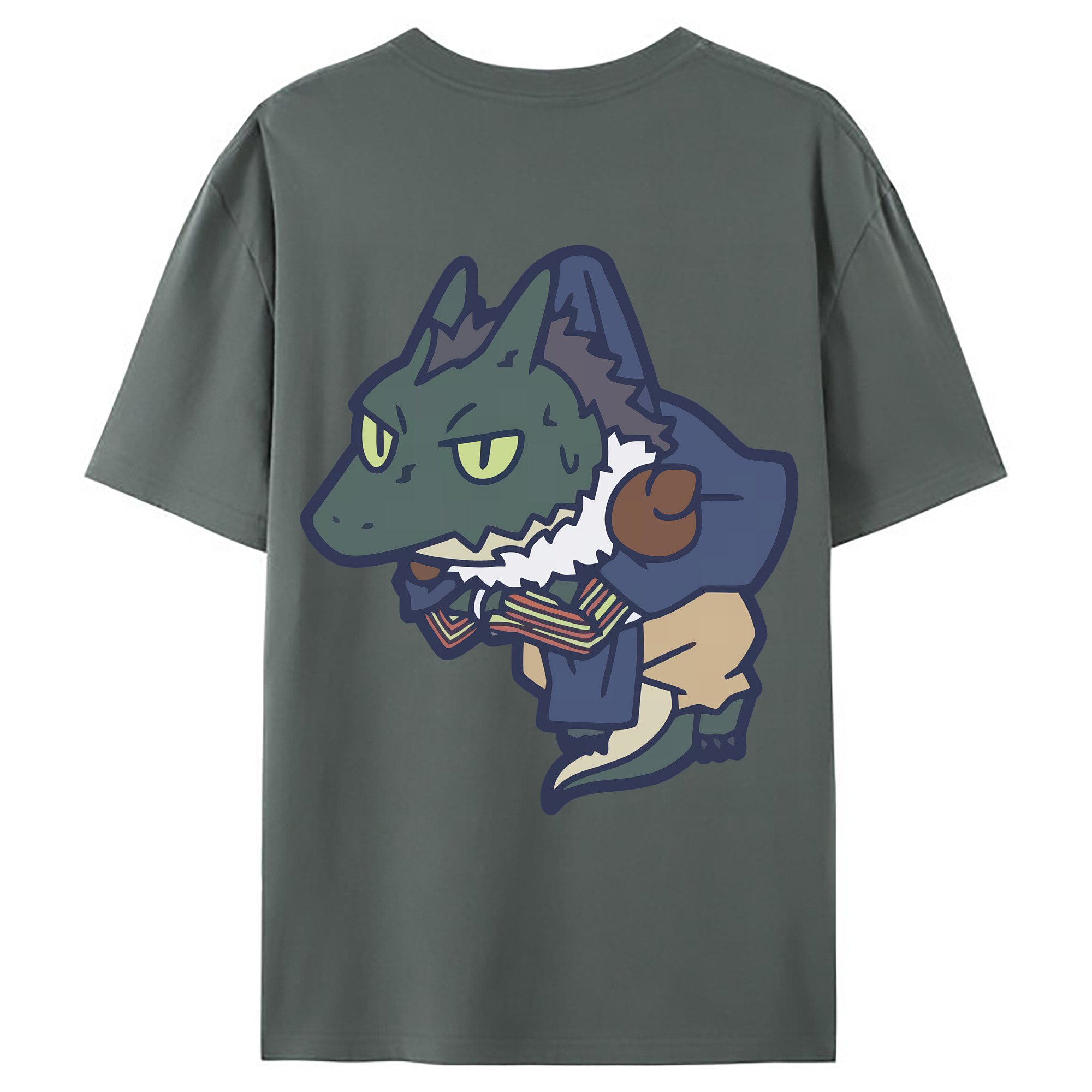 （画像用） 転スラ Regarding Reincarnated to Slime 綿100％ メンズ半袖Tシャツ（バックプリント） 通気性